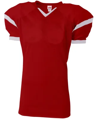 A4 N4265 - The Rollout Football Jersey Scarlet/White