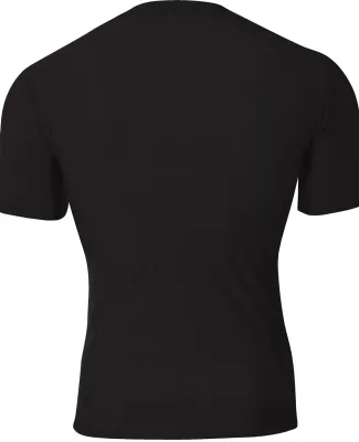 A4 NB3130 - Youth Short Sleeve Compression Crew BLACK