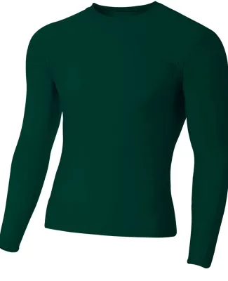A4 NB3133 - Youth Long Sleeve Compression Crew FOREST