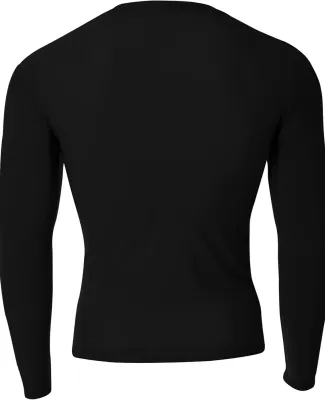 A4 NB3133 - Youth Long Sleeve Compression Crew BLACK