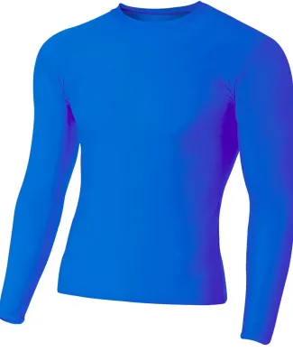 A4 NB3133 - Youth Long Sleeve Compression Crew ROYAL