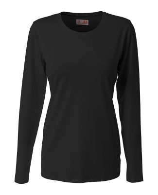A4 NG3015 - The Spike  Long Sleeve Volleyball Jers Black