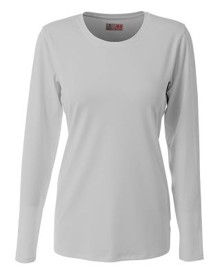 A4 NG3015 - The Spike  Long Sleeve Volleyball Jers Silver