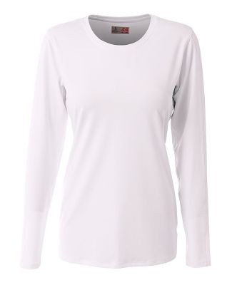 A4 NG3015 - The Spike  Long Sleeve Volleyball Jers White