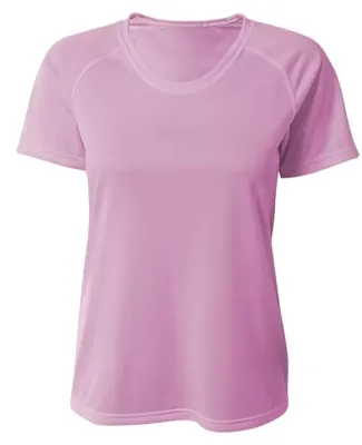 A4 N3393  - SureColor Short Sleeve Cationic Tee Pink