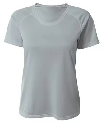 A4 N3393  - SureColor Short Sleeve Cationic Tee Silver