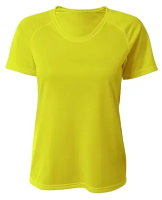 A4 N3393  - SureColor Short Sleeve Cationic Tee Safetyyellow
