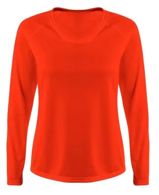 A4 N3396 - SureColor Long Sleeve Cationic Tee Athleticorange