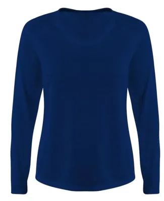 A4 N3396 - SureColor Long Sleeve Cationic Tee Navy
