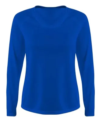 A4 N3396 - SureColor Long Sleeve Cationic Tee Royal