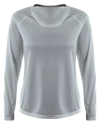 A4 N3396 - SureColor Long Sleeve Cationic Tee Silver