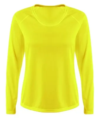 A4 N3396 - SureColor Long Sleeve Cationic Tee Safetyyellow