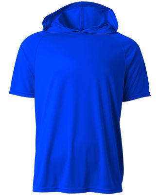 A4 N3408 - Cooling Performance Short Sleeve Hooded in Royal