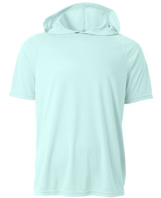 A4 N3408 - Cooling Performance Short Sleeve Hooded in Pastel mint