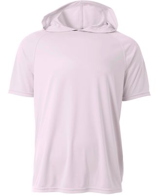 A4 N3408 - Cooling Performance Short Sleeve Hooded in White