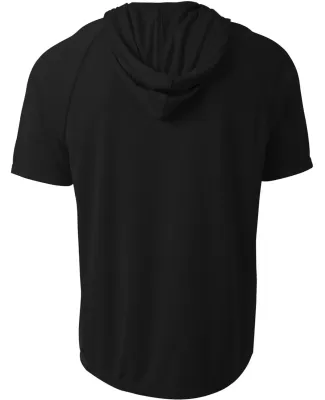 A4 N3408 - Cooling Performance Short Sleeve Hooded BLACK
