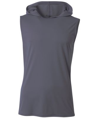 A4 N3410 - Cooling Performance Sleeveless Hooded T in Graphite
