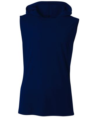 A4 N3410 - Cooling Performance Sleeveless Hooded T in Navy