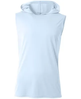 A4 N3410 - Cooling Performance Sleeveless Hooded T PASTEL BLUE