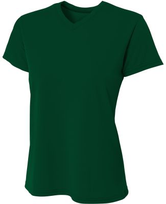 A4 NW3402 - Women's Sprint Short Sleeve V-neck in Forest