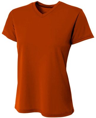 A4 NW3402 - Women's Sprint Short Sleeve V-neck in Athletic orange