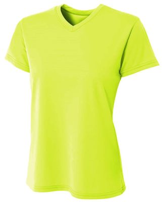 A4 NW3402 - Women's Sprint Short Sleeve V-neck in Lime