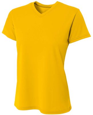 A4 NW3402 - Women's Sprint Short Sleeve V-neck in Gold