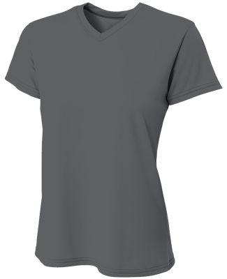 A4 NW3402 - Women's Sprint Short Sleeve V-neck in Graphite