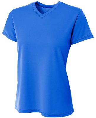 A4 NW3402 - Women's Sprint Short Sleeve V-neck in Royal