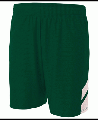 A4 N5178 - Fast Break Shorts Forest/White