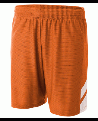 A4 N5178 - Fast Break Shorts Orange/White
