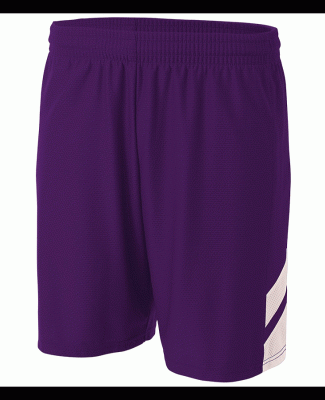 A4 N5178 - Fast Break Shorts Purple/White