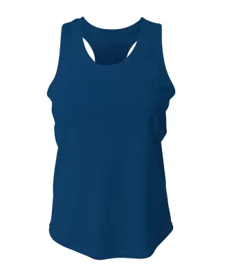 A4 NW1179 - Athletic Racerback Tank Navy