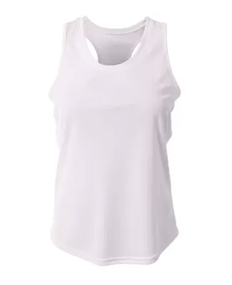 A4 NW1179 - Athletic Racerback Tank White
