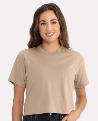 Next Level Apparel 1580 Ladies' Ideal Crop T-Shirt in Tan