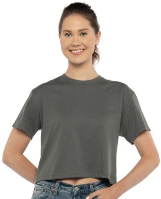 Next Level Apparel 1580 Ladies' Ideal Crop T-Shirt in Dark grey
