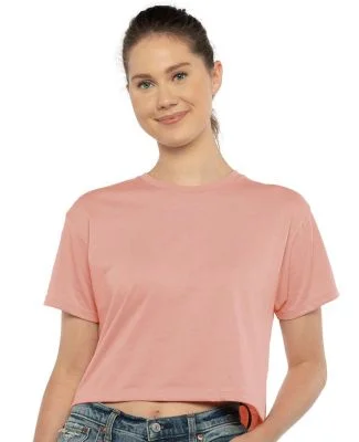 Next Level Apparel 1580 Ladies' Ideal Crop T-Shirt in Desert pink