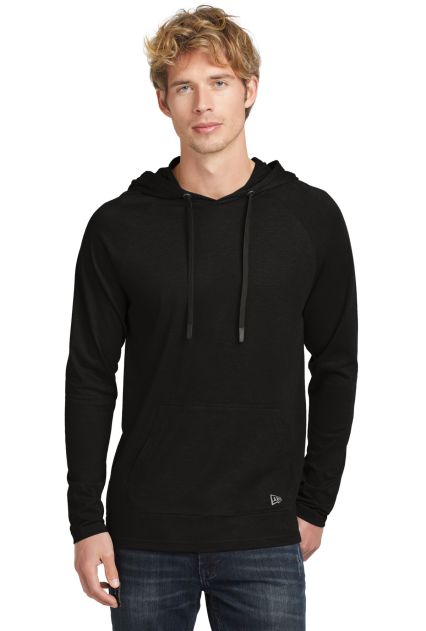 New Era NEA137     Tri-Blend Hoodie in Black solid