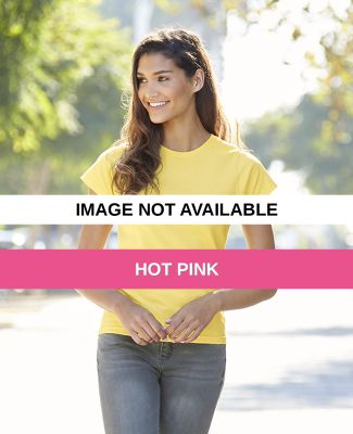 Alstyle 2517 Missy Ringspun Cotton Tee Hot Pink