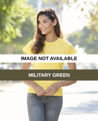 Alstyle 2517 Missy Ringspun Cotton Tee Military Green
