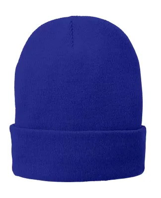Port & Company CP90L    Fleece-Lined Knit Cap in Athl royal