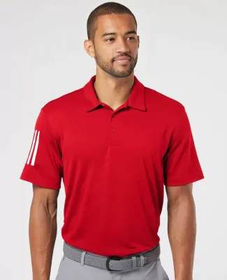 Adidas Golf Clothing A480 Floating 3-Stripes Sport Team Power Red/ White