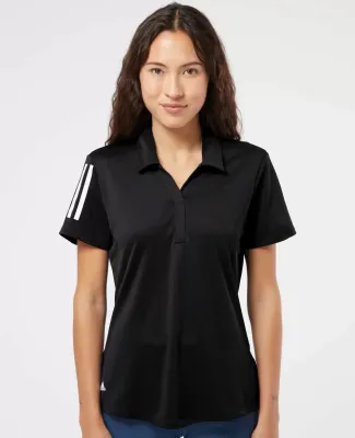 Adidas Golf Clothing A481 Women's Floating 3-Strip Black/ White