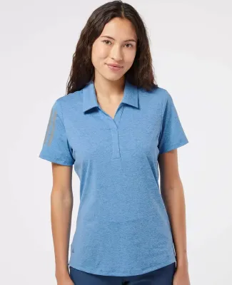 Adidas Golf Clothing A481 Women's Floating 3-Strip True Blue Heather/ Grey Three
