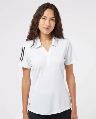 Adidas Golf Clothing A481 Women's Floating 3-Strip White/ Black