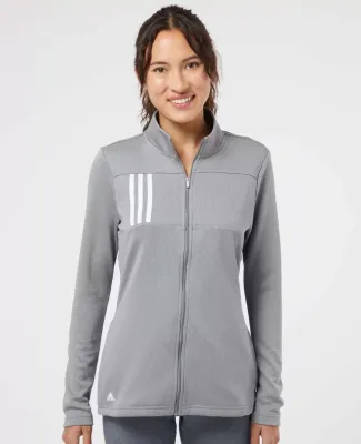 Adidas Golf Clothing A483 Women's 3-Stripes Double Grey Three/ White