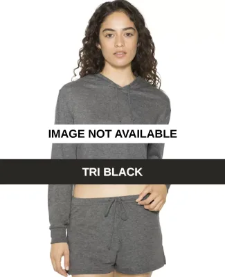 American Apparel RSATR3353W Ladies' Tri-Blend Crop TRI BLACK