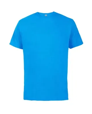 Delta Apparel 12600L   Adult S/S Tee in Turquoise heather