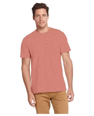 Delta Apparel 12600L   Adult S/S Tee in Coral heather