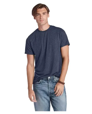 Delta Apparel 12603   Adult S/S Tee in Denim heather triblend